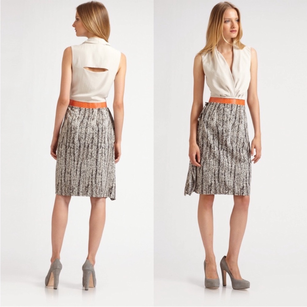 Sachin + Babi‎ Color Block Snake Print Dress *STAIN*